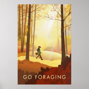 Affiche de voyage Partez fourrager