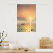 Affiche de voyage Pêche en mer (Cuisine)