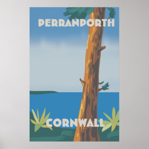 Affiche de voyage Perranporth Cornouailles