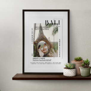 Affiche de voyage personnalisée Cadeau de voyage