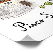 Affiche de voyage : Pisco Sour à Cusco, Pérou (Coin)