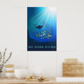 Affiche de voyage Plongée sous-marine (Cuisine)