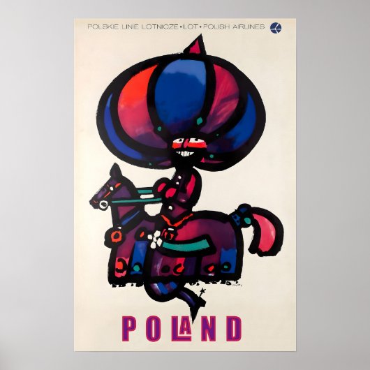 Affiche de voyage Pologne Impression d'art polonai (Devant)