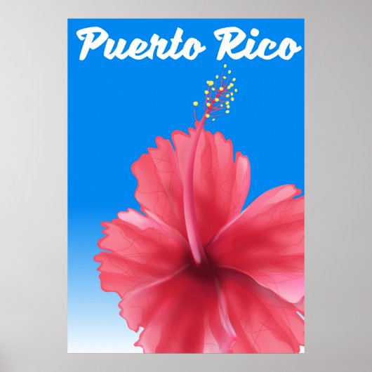 Affiche de voyage Porto Rico Flor de maga (Devant)