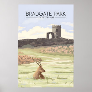 Affiche de voyage pour Bradgate Park Leicestershir