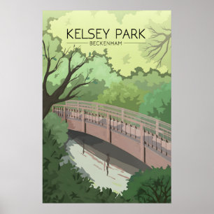 Affiche de voyage pour Kelsey Park Londres