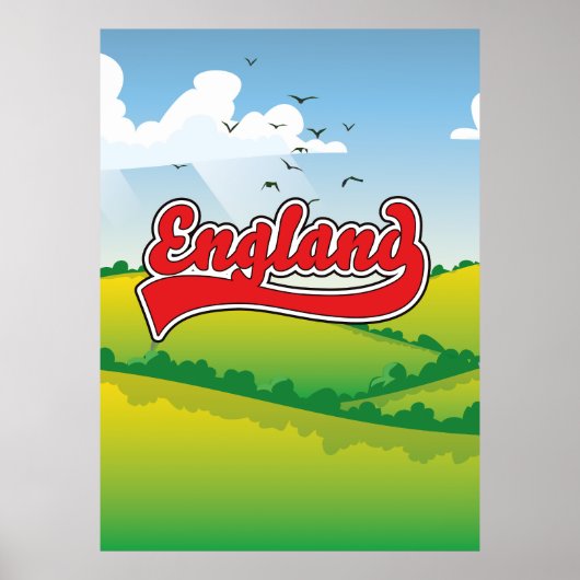 Affiche de voyage pour la campagne d'Angleterre (Devant)