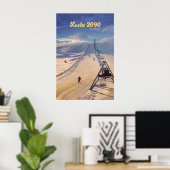Affiche de voyage pour la station de ski Lecht 209 (Bureau à domicile)