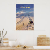 Affiche de voyage pour la station de ski Lecht 209 (Cuisine)