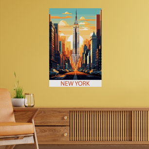 Affiche de voyage pour la ville de New York