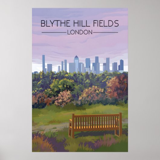 Affiche de voyage pour le parc Blythe Hill Fields  (Devant)