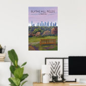 Affiche de voyage pour le parc Blythe Hill Fields  (Bureau à domicile)