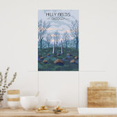 Affiche de voyage pour le parc Hilly Fields à Lond (Cuisine)