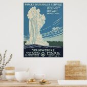 Affiche De Voyage Pour Le Parc National De Yellows (Cuisine)