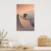 Affiche de voyage pour le skateboard (Cuisine)