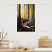 Affiche de voyage pour le VTT (Cuisine)