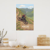 Affiche de voyage pour le VTT à Morzine (Cuisine)