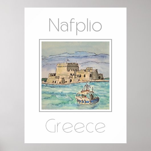 Affiche de voyage pour Nauplio Grèce (Devant)