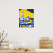 Affiche de voyage pour Pise, Italie (Cuisine)