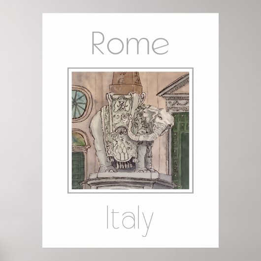 Affiche de voyage pour Rome Italie (Devant)