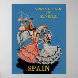 Affiche de voyage pour Sevilla, Espagne