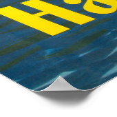 Affiche De Voyage Pour United Air Lines Vers Hawai (Coin)