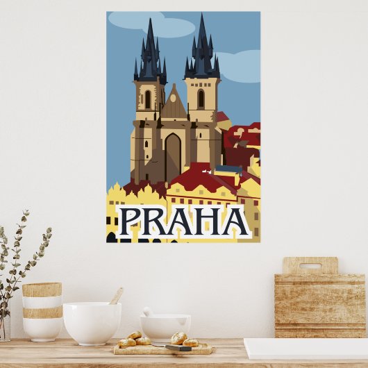 Affiche de voyage Prague (Cuisine)