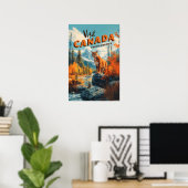 Affiche de voyage Puma des montagnes du Canada (Bureau à domicile)