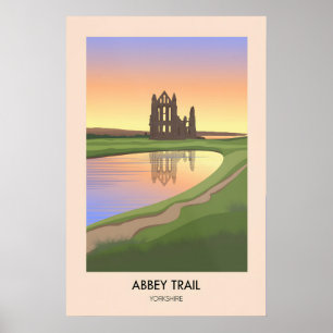 Affiche de voyage Randonnée sur le sentier d'Abbey
