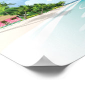 Affiche de voyage République Dominicaine (Coin)