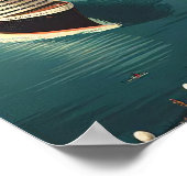 Affiche de voyage rétro Sydney Australie (Coin)