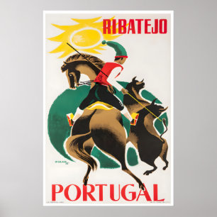 Affiche de voyage Ribatejo Art Portugal Portugais