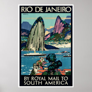Affiche de voyage Rio De Janeiro Art Brésil Kennet