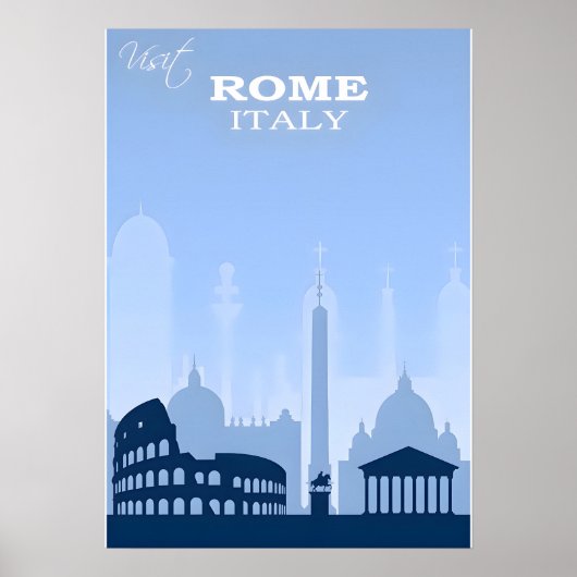 Affiche de voyage Rome-Italie (Devant)