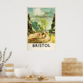 Affiche de voyage Royaume-Uni Bristol, Angleterre. (Cuisine)