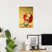Affiche de voyage SAS Art Viking Impression Scandi (Bureau à domicile)
