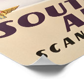 Affiche de voyage SAS Impression d'art africain Af (Coin)