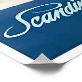 Affiche de voyage SAS Impression Scandinave Scandi (Coin)