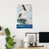 Affiche de voyage SAS Impression Scandinave Scandi (Bureau à domicile)