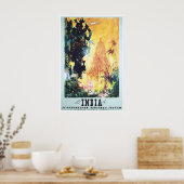 Affiche de voyage SAS Peinture d'Inde Impression d (Cuisine)