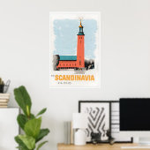 Affiche de voyage Scandinavie Impression de décora (Bureau à domicile)