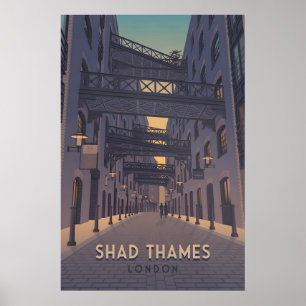 Affiche de voyage Shad Thames Londres