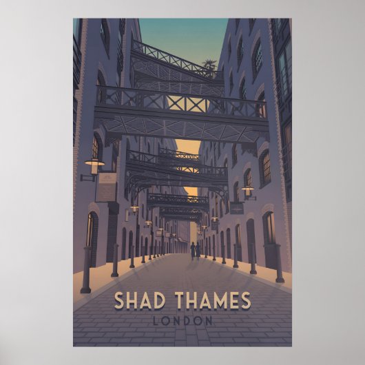 Affiche de voyage Shad Thames Londres (Devant)