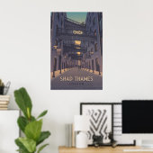Affiche de voyage Shad Thames Londres (Bureau à domicile)