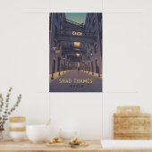 Affiche de voyage Shad Thames Londres (Cuisine)