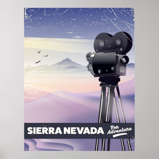 Affiche de voyage Sierra Nevada (Devant)