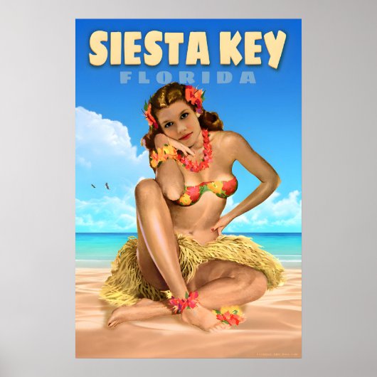 Affiche de voyage Siesta Key Floride Sea Eagle (Devant)