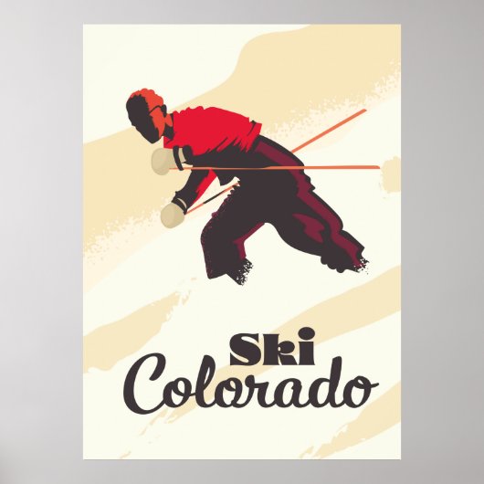 Affiche de voyage Ski Colorado (Devant)