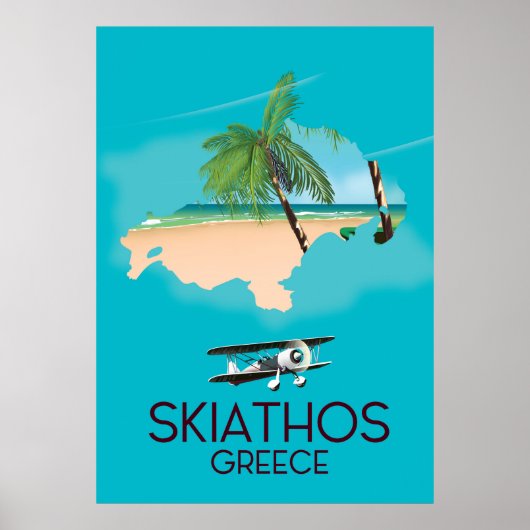 Affiche de voyage Skiathos Grèce (Devant)