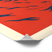 Affiche de voyage spatial au-delà du système solai (Coin)